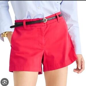 J Crew 4” chino shorts in vintage red size 2
